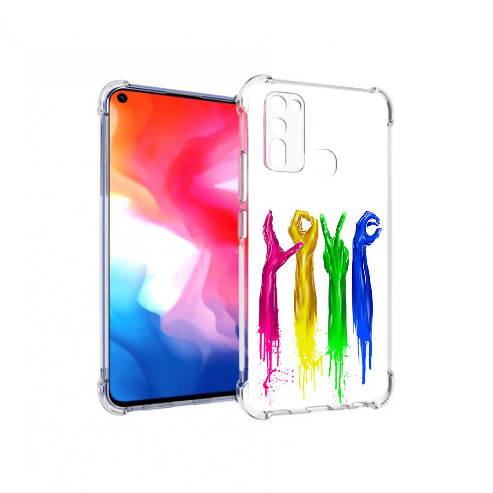 

Чехол MyPads Tocco для Vivo Y50 яркие руки love (PT226982.418.707), Прозрачный, Tocco