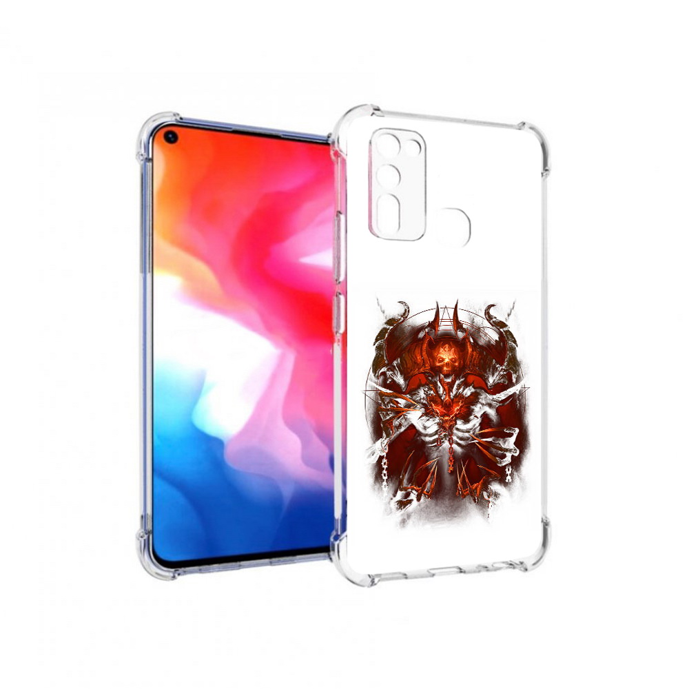 

Чехол MyPads Tocco для Vivo Y50 яркий демон (PT226982.418.708), Прозрачный, Tocco