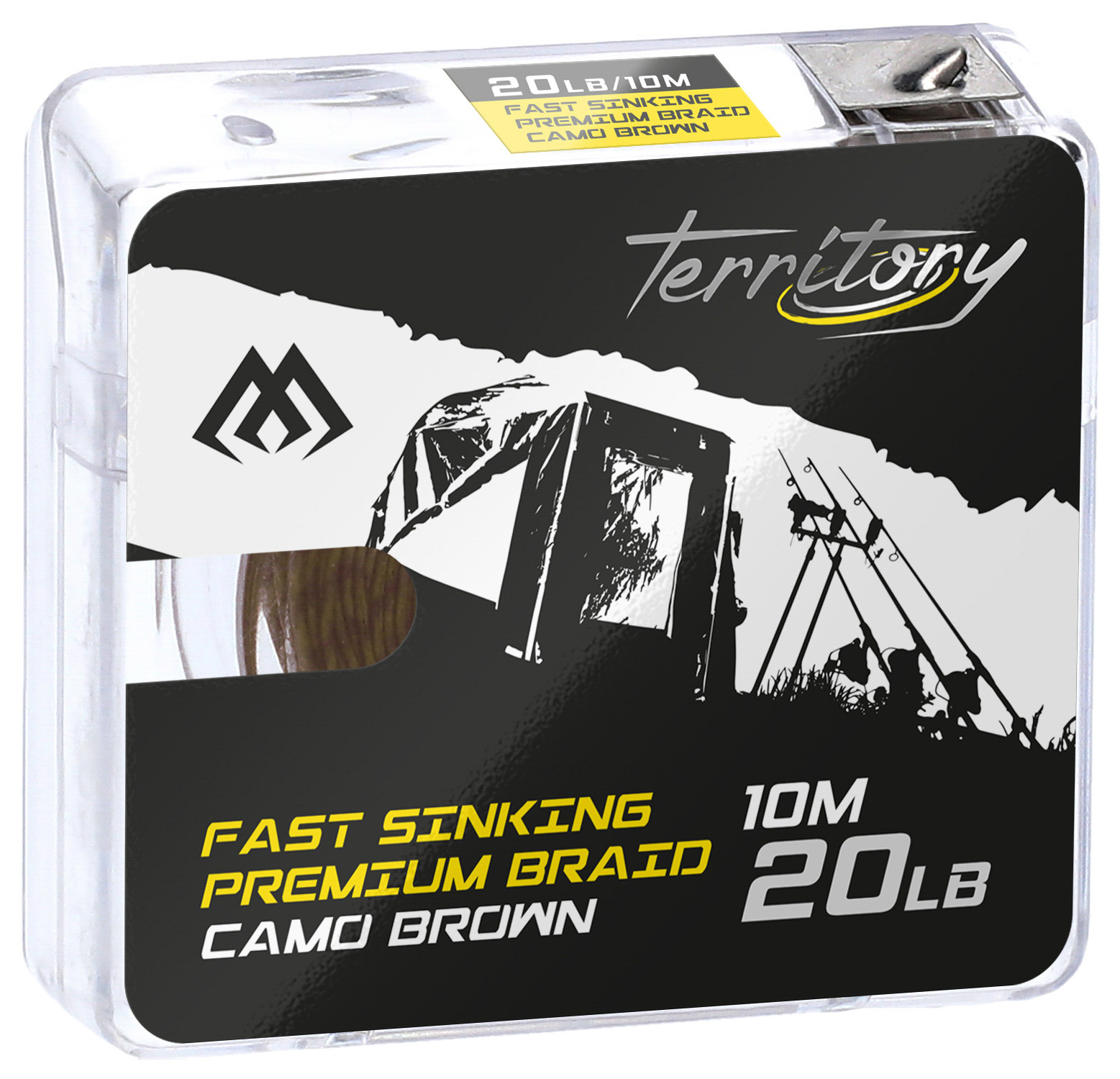 

Поводочный плетеный шнур Mikado Territory FAST SINKING PREMIUM BRAID 20Lb. 10 м. коричневы, Коричневый, Territory