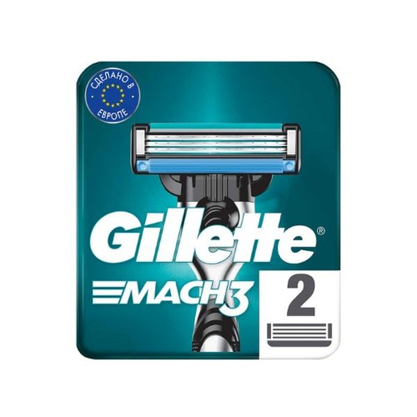 Кассеты Gillette  Mach3 2 шт