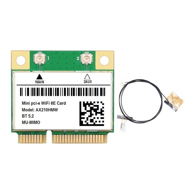 

Приемник Wi-Fi NoBrand для компьютера Mini PCI-e, Зеленый;белый