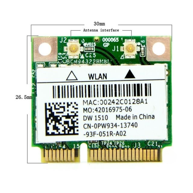 

Приемник Wi-Fi NoBrand Mini PCI-e