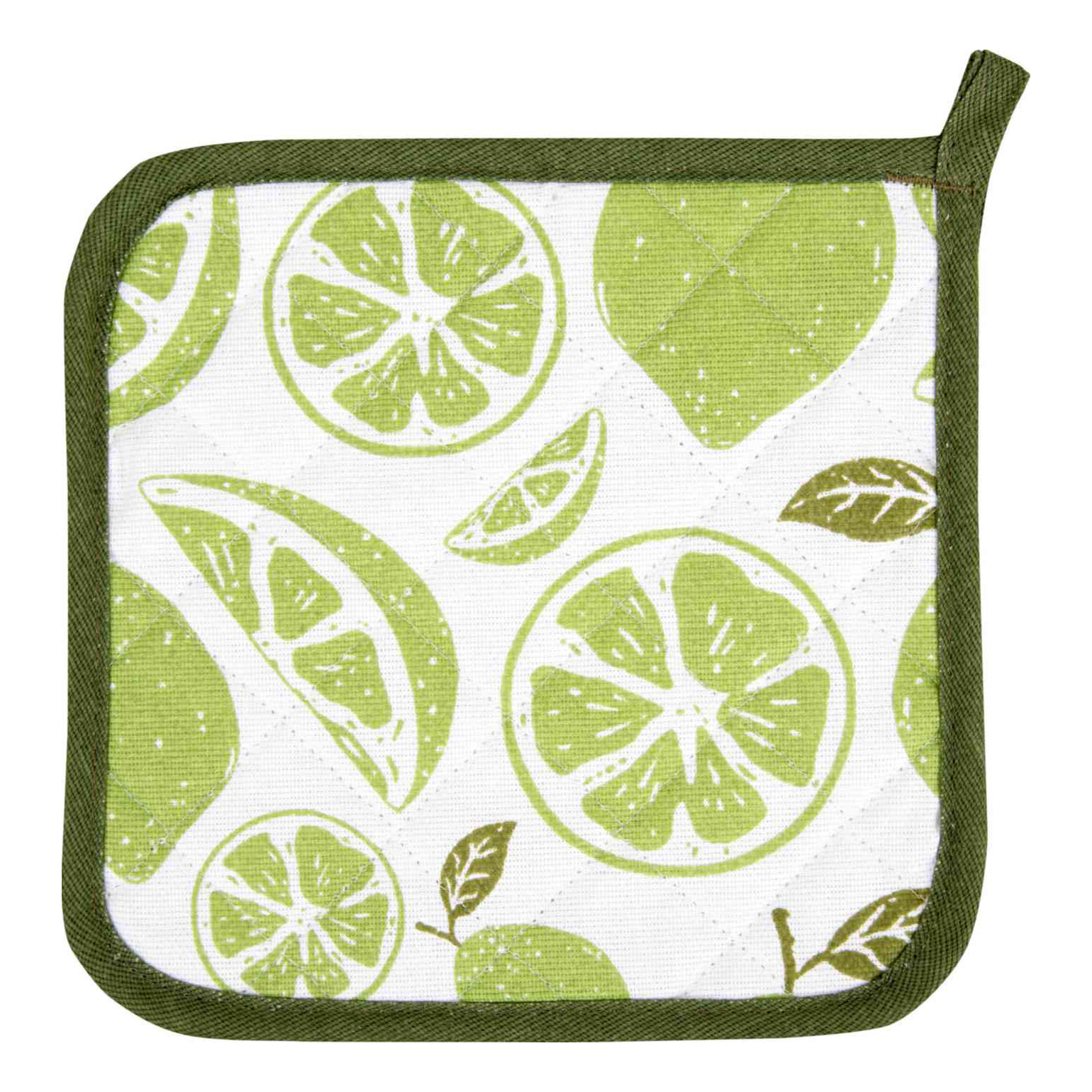 

Прихватка Guten Morgen Mojito набивная 20x20 см рогожковая, Белый