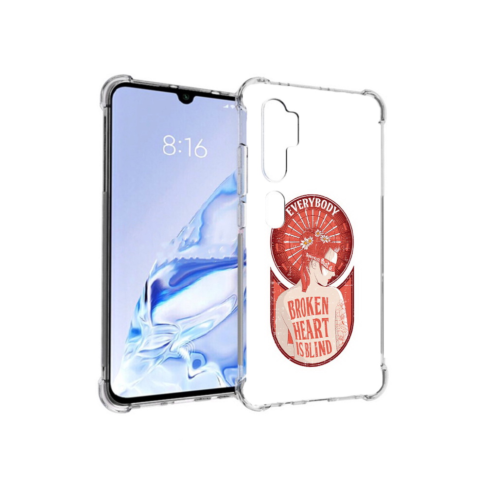 

Чехол MyPads Tocco для Xiaomi Mi Note 10 Pro девушка разбитое сердце (PT140314.290.310), Прозрачный, Tocco