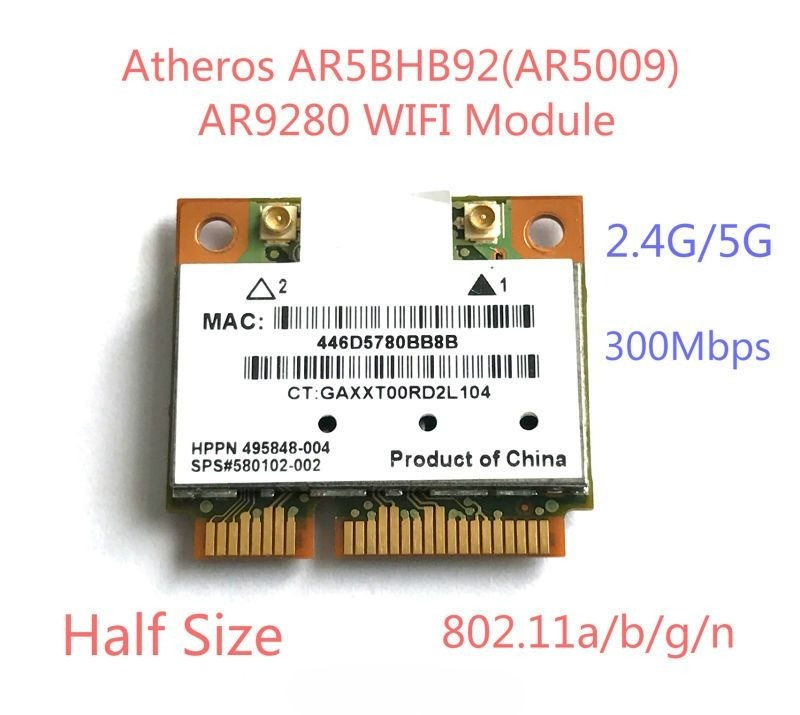 

Приемник Wi-Fi NoBrand Mini PCI-e 802.11a; 802.11b; 802.11g; 802.11n, Зеленый;белый