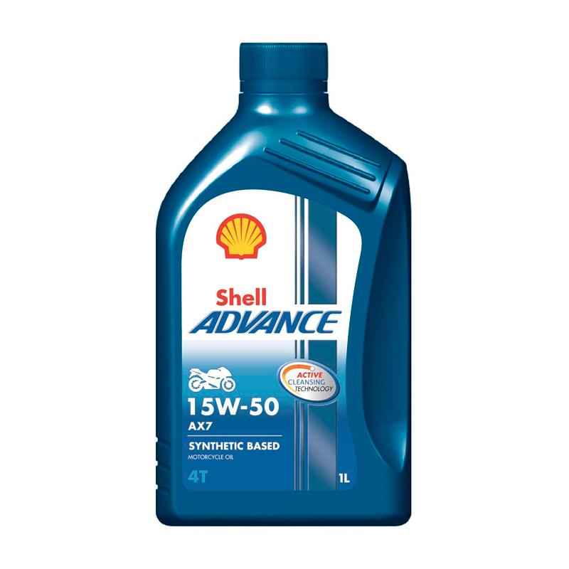 Моторное масло SHELL ADVANCE 4T AX7 15W-50 1л.
