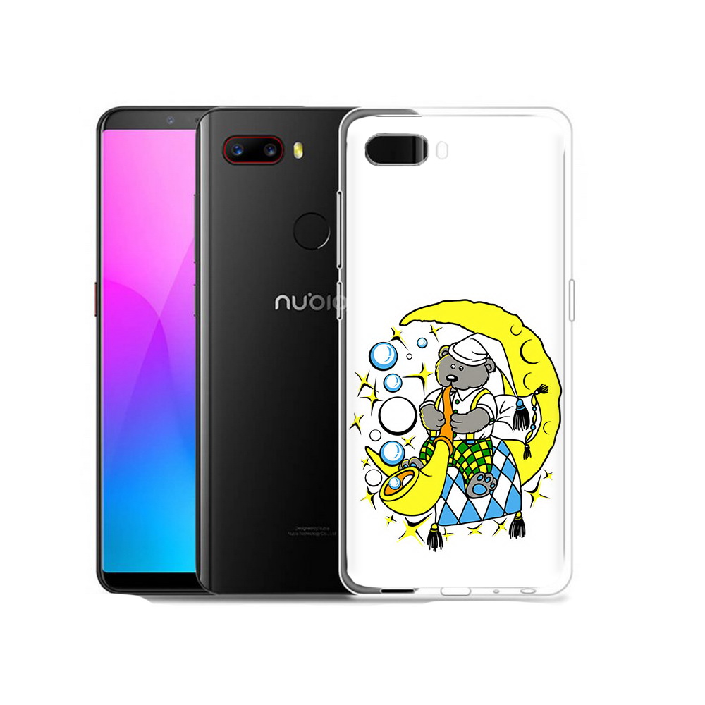 

Чехол MyPads Tocco для ZTE Nubia Z18 Сырная луна (PT115657.463.167), Прозрачный, Tocco