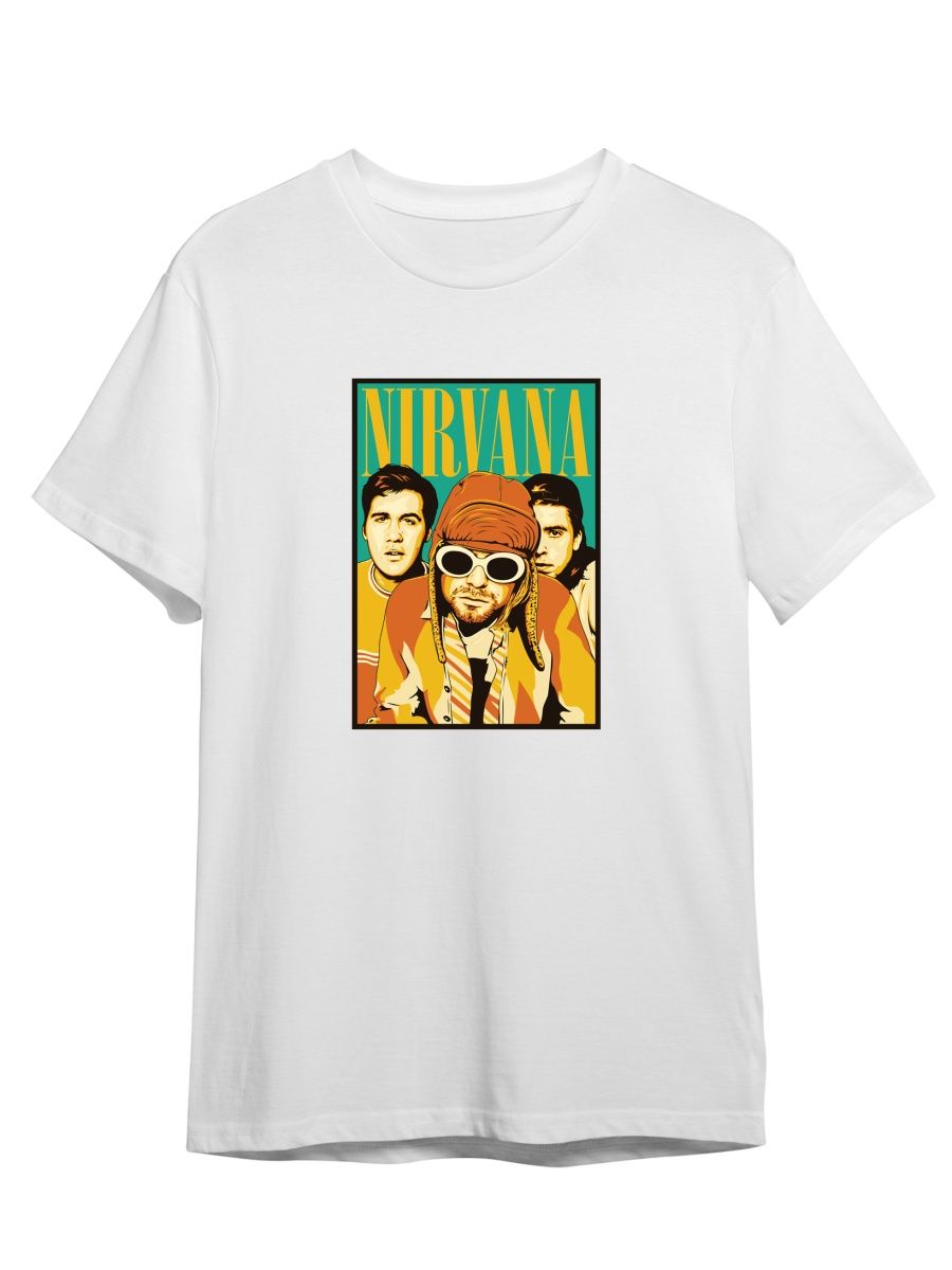 

Футболка унисекс СувенирShop Nirvana/Нирвана/Кобейн 3 белая 3XL (56-58), "Nirvana/Нирвана/Кобейн" 3