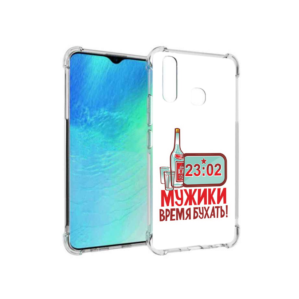

Чехол MyPads Tocco для Vivo Y19 23 февраля время пить! (PT140444.419.11), Прозрачный, Tocco