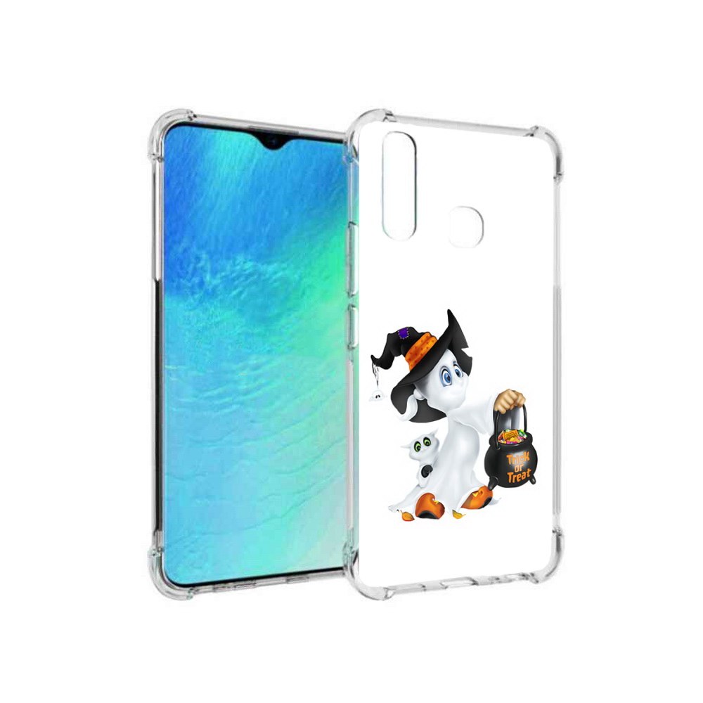 

Чехол MyPads Tocco для Vivo Y19 Маленький призрак (PT140444.419.113), Прозрачный, Tocco