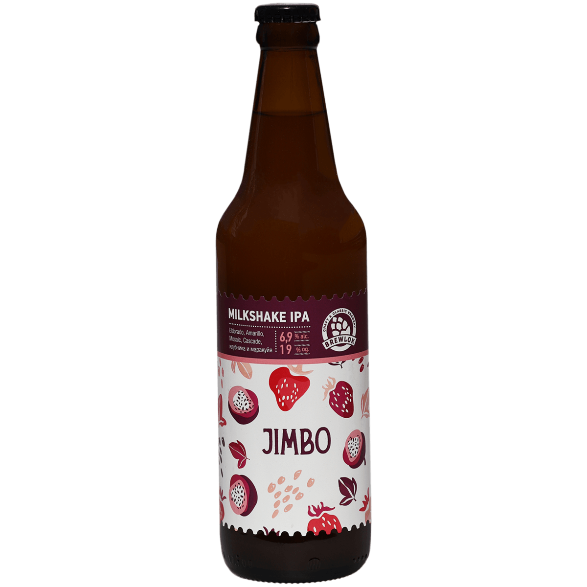 

Пивной напиток Brewlok Jimbo светлый 0,5 л, Светлое