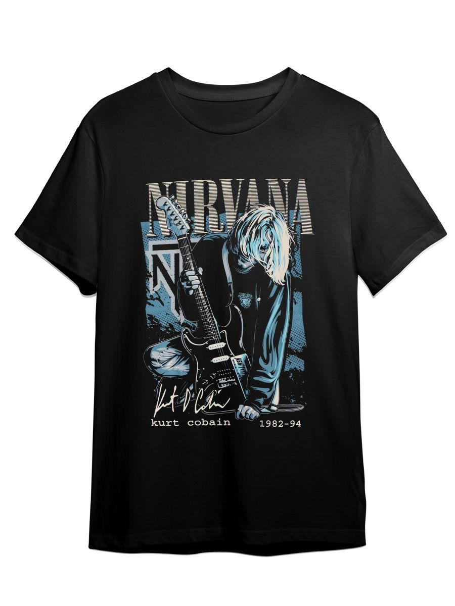 Футболка унисекс СувенирShop Nirvana/Нирвана/Кобейн 4 черная M (46-48)