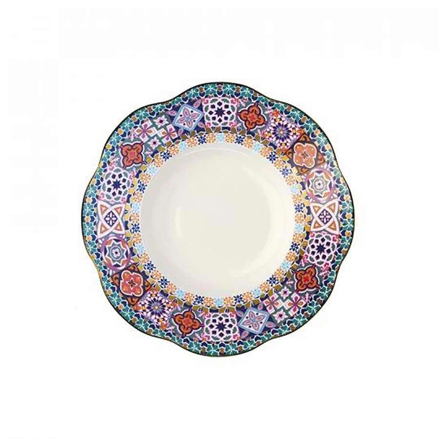 

Тарелка суповая LE COQ Anemone костяной фарфор 21x21 см, Некст-Тарелки3-2