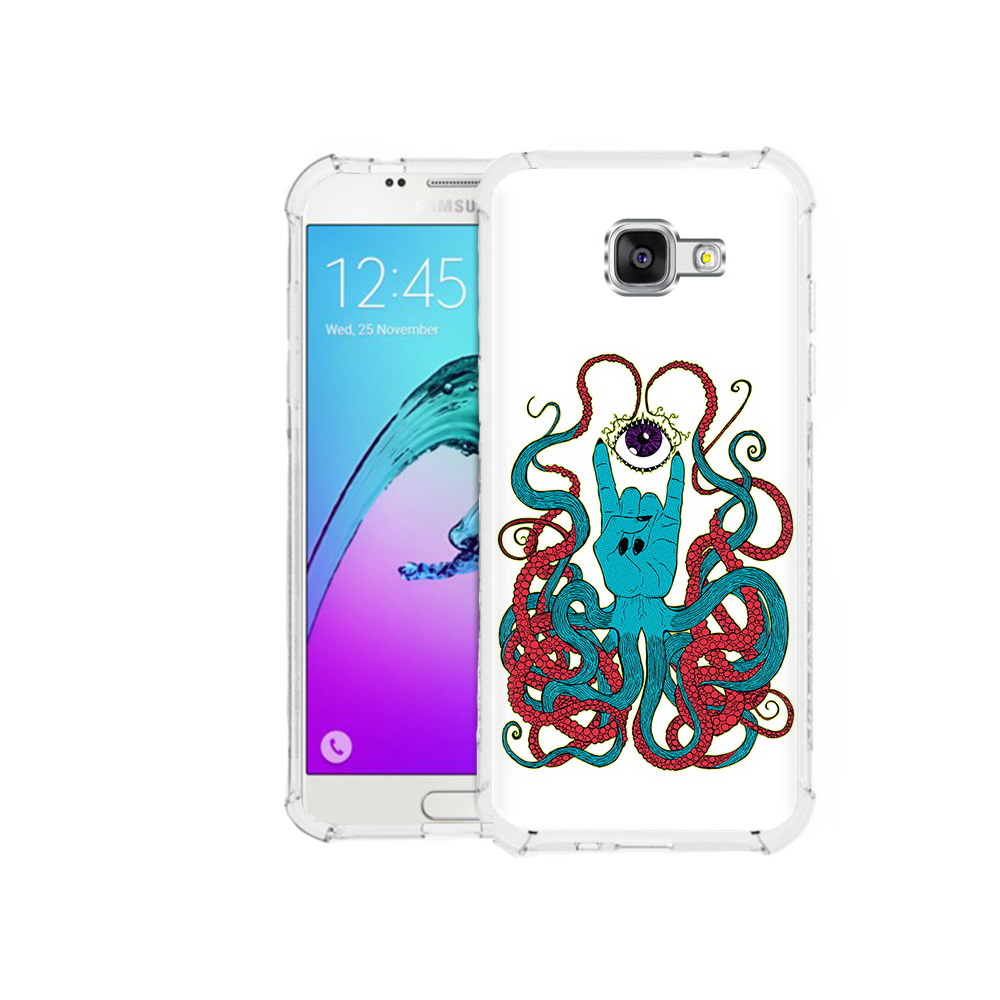 

Чехол MyPads Tocco для Samsung Galaxy A5 (2016) осьминог-рука абстракция (PT25252.581.530), Прозрачный, Tocco