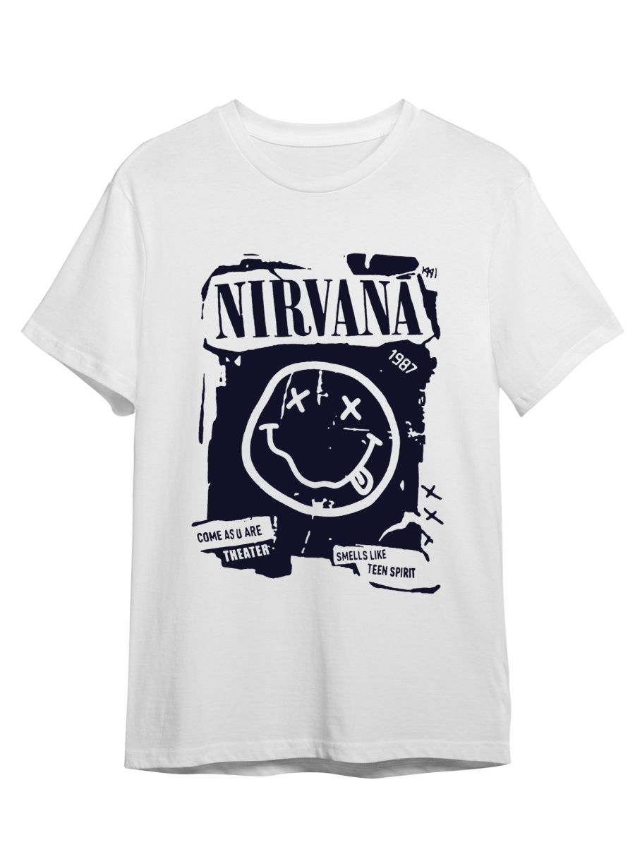 

Футболка унисекс СувенирShop Nirvana/Нирвана/Кобейн 5 белая 4XL (60-62), Белый, "Nirvana/Нирвана/Кобейн" 5