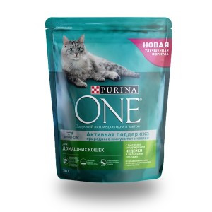 

Purina One Indor (Сухой корм для домашних кошек с высоким содержанием индейки и цельными з