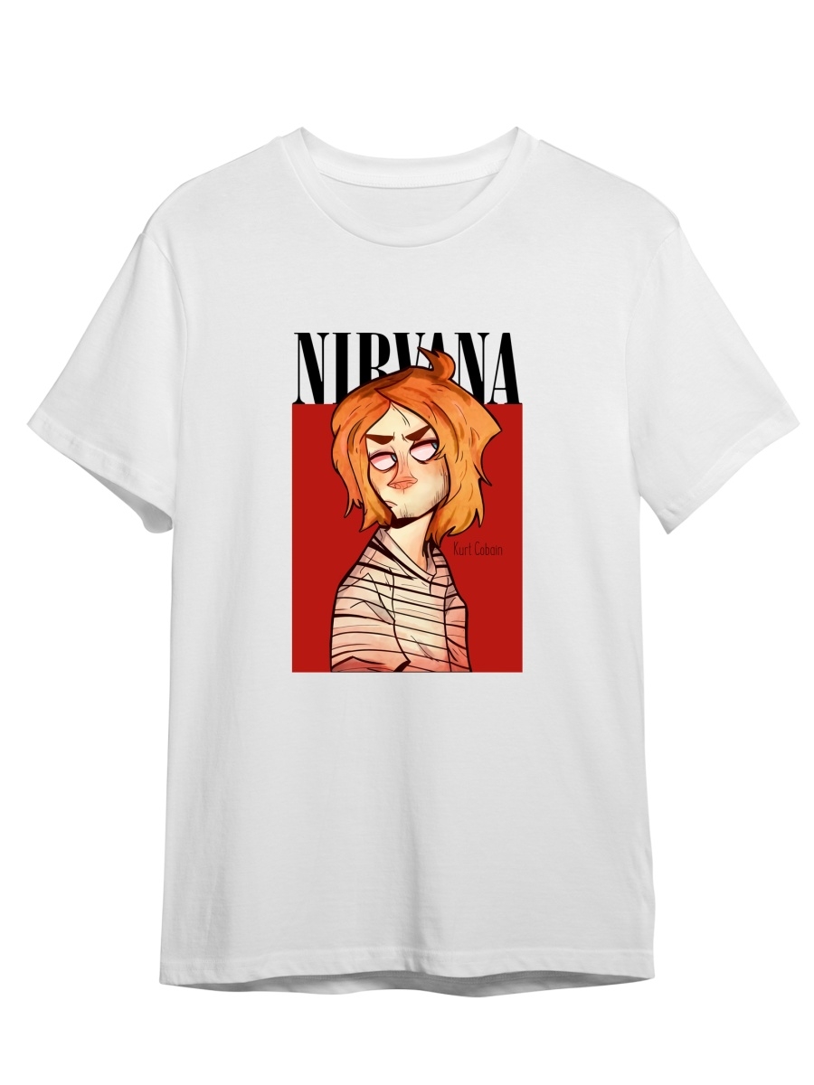 

Футболка унисекс СувенирShop Nirvana/Нирвана/Кобейн 6 белая 5XL (64-66), "Nirvana/Нирвана/Кобейн" 6