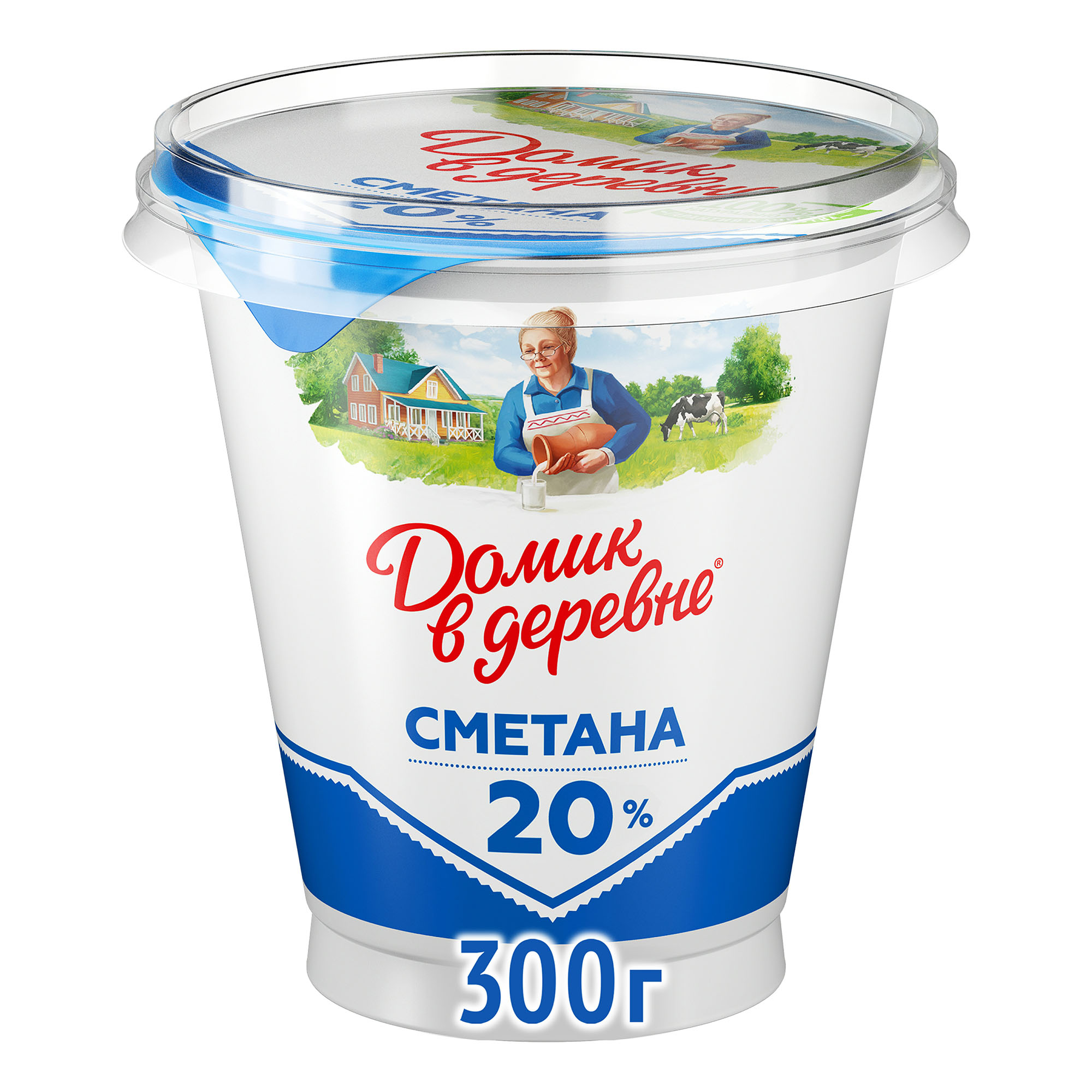 Сметана 20% Домик в Деревне 300 г