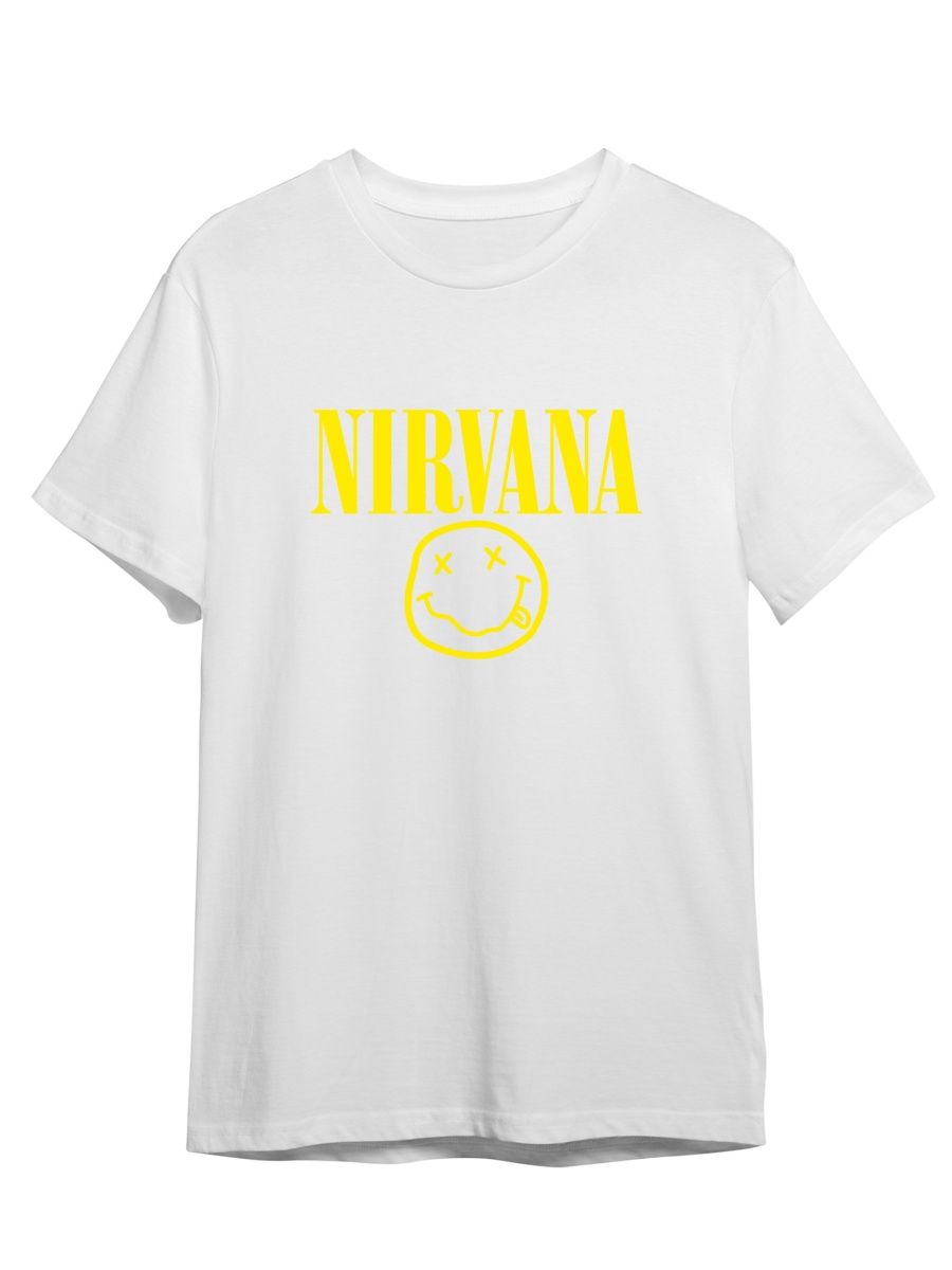 

Футболка унисекс СувенирShop Nirvana/Нирвана/Кобейн 7NY1 белая 3XL (56-58), "Nirvana/Нирвана/Кобейн" 7NY1