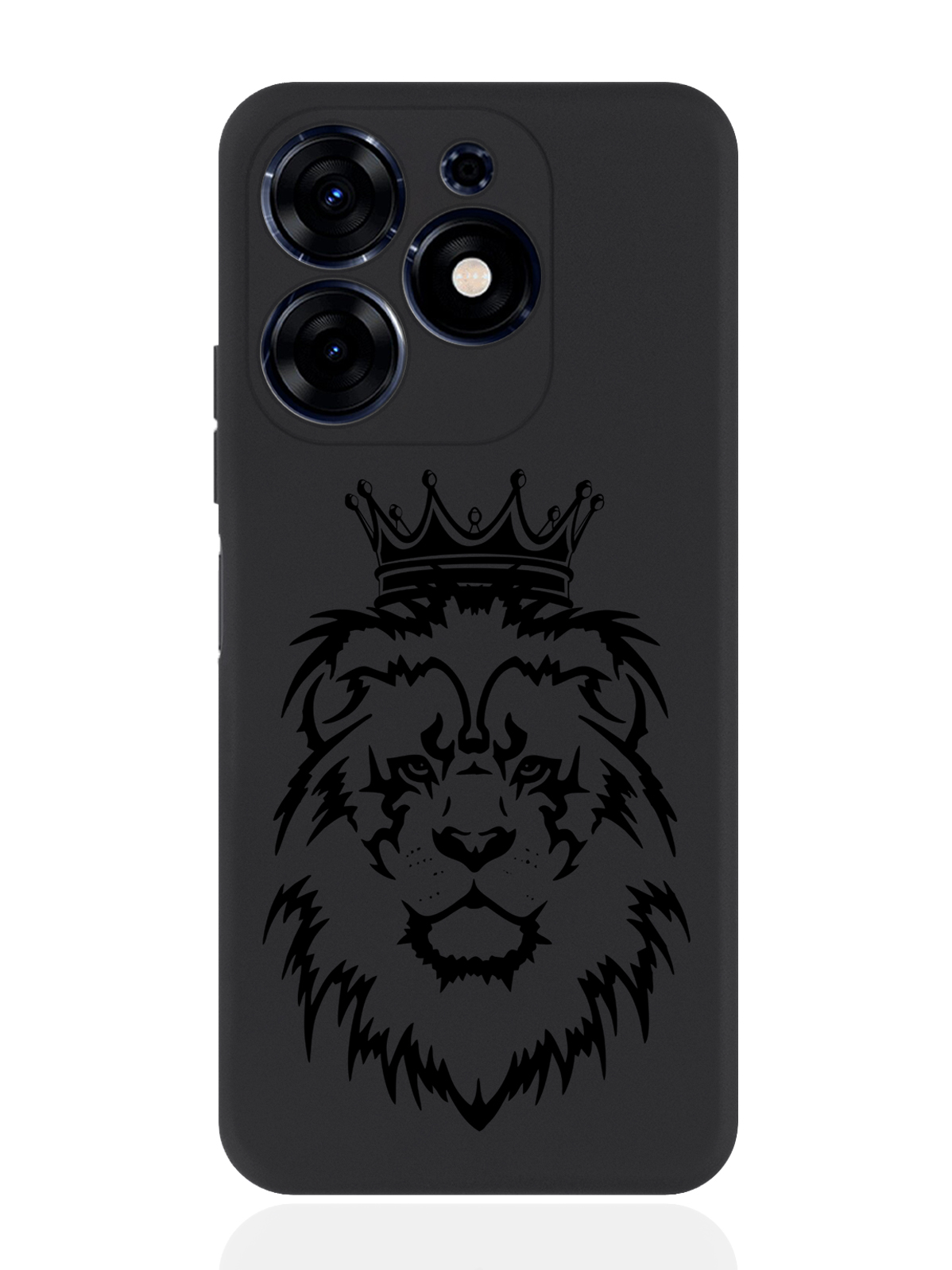 

Чехол для смартфона Tecno Spark Go 2024 черный силиконовый Лев