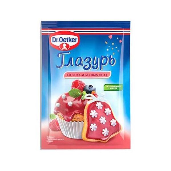 Глазурь Dr.Oetker со вкусом лесных ягод 90 г