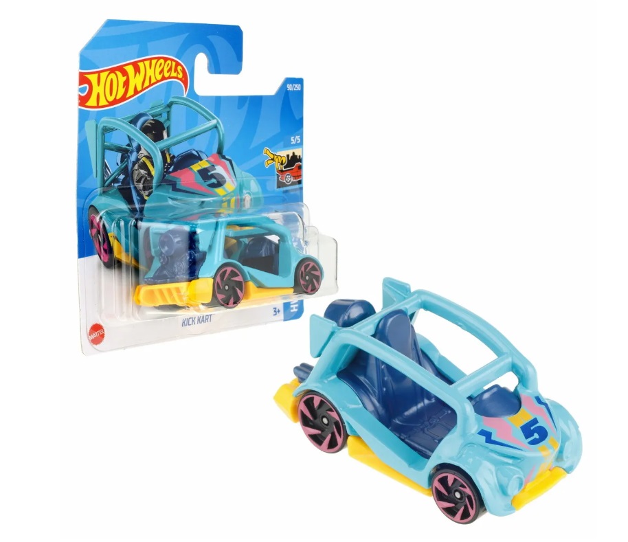 

Машинка базовой коллекции Hot Wheels KICK KART 5785/HCX06, Голубой;желтый