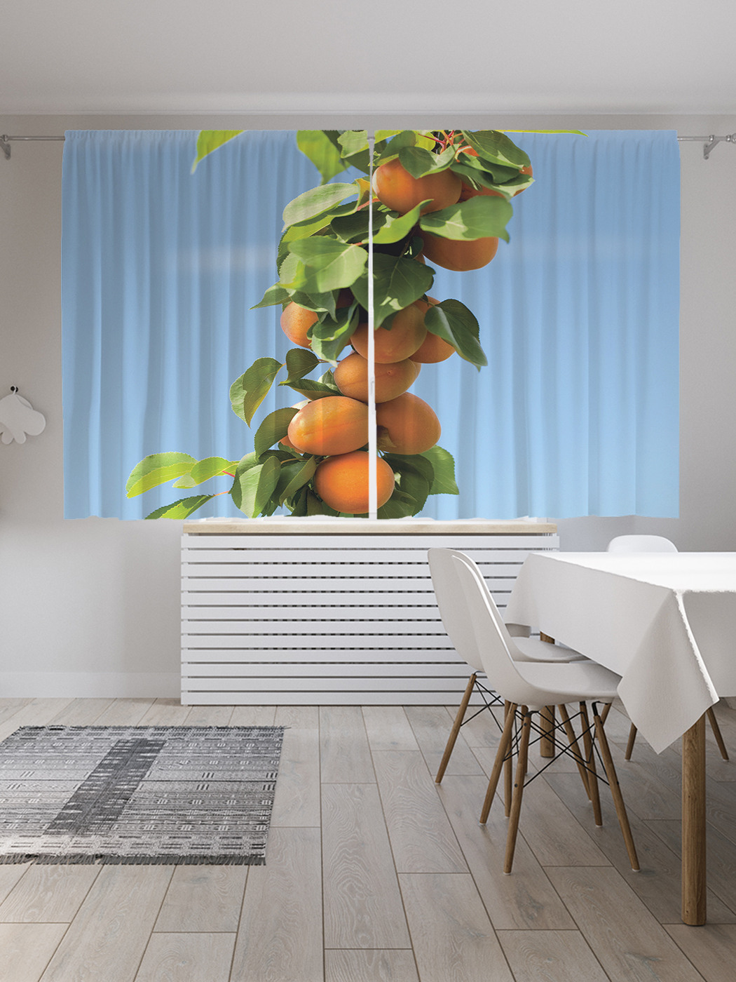 

Шторы JoyArty с фотопечатью "Ветка персика" из сатена, 290х180 см, Ветка персика