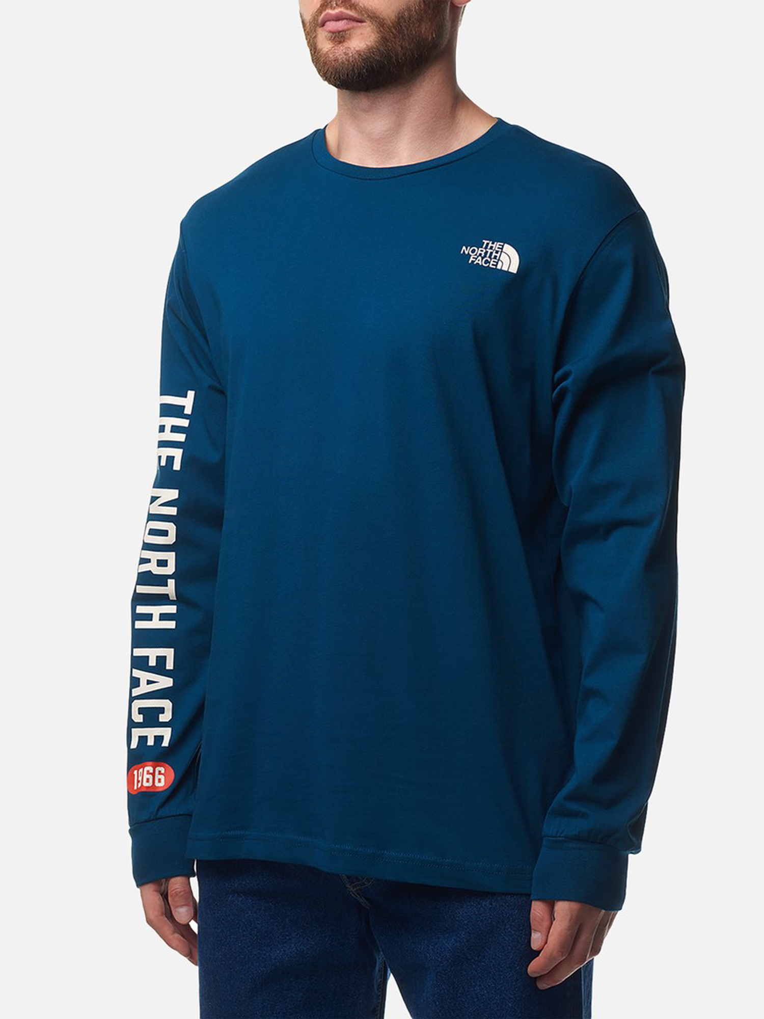 Лонгслив мужской The North Face Varsity Graphic NF0A89DH1NO1 синий S 7990₽
