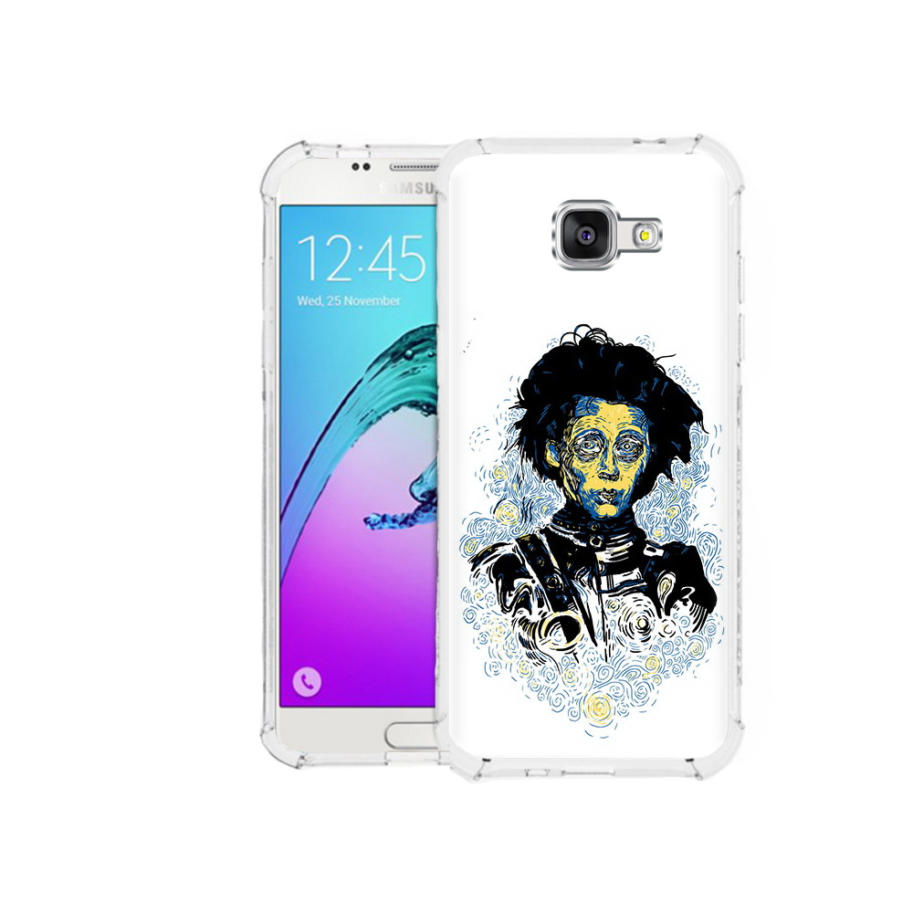 

Чехол MyPads Tocco для Samsung Galaxy A5 (2016) парень черно-белый абстракция, Прозрачный, Tocco