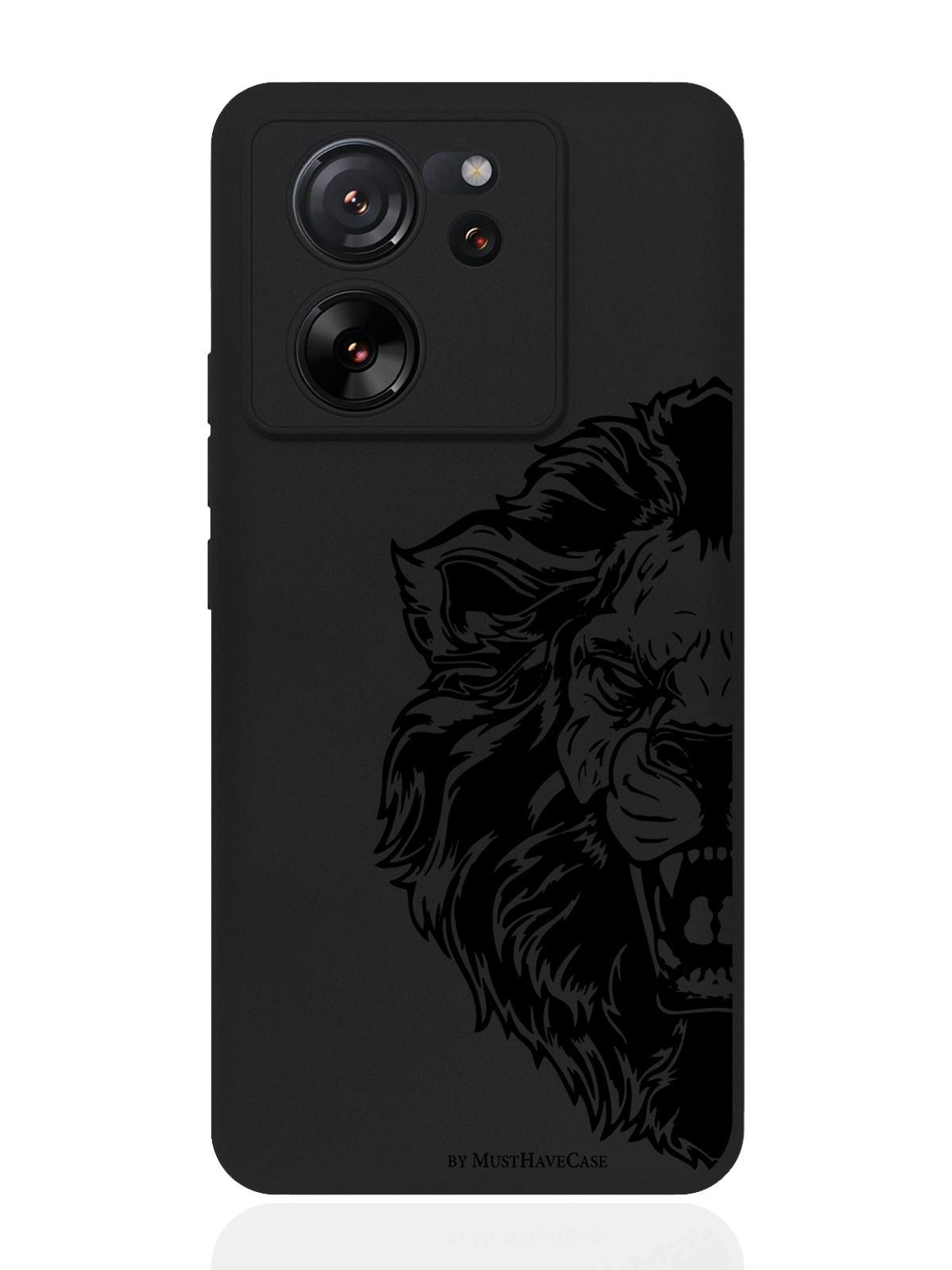 

Чехол для смартфона Xiaomi 13T черный силиконовый Король Лев, Черный;коричневый, Xiaomi