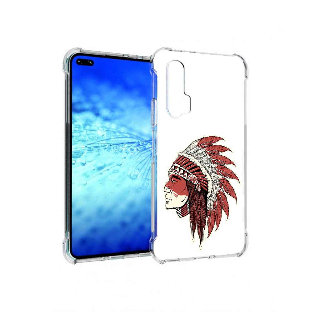 

Чехол MyPads Tocco для Huawei View 30 Pro красный индеец (PT145237.17.411), Прозрачный, Tocco