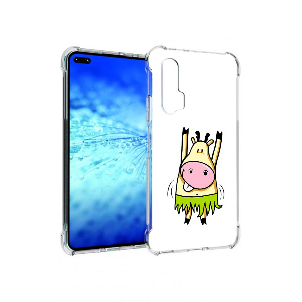 

Чехол MyPads Tocco для Huawei View 30 Pro Веселая корова (PT145237.17.42), Прозрачный, Tocco