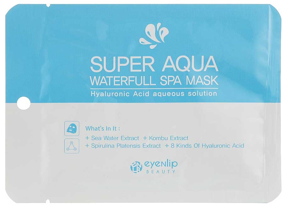 Маска Eyenlip Super Aqua Waterfull Spa Mask тканевая, 23 мл