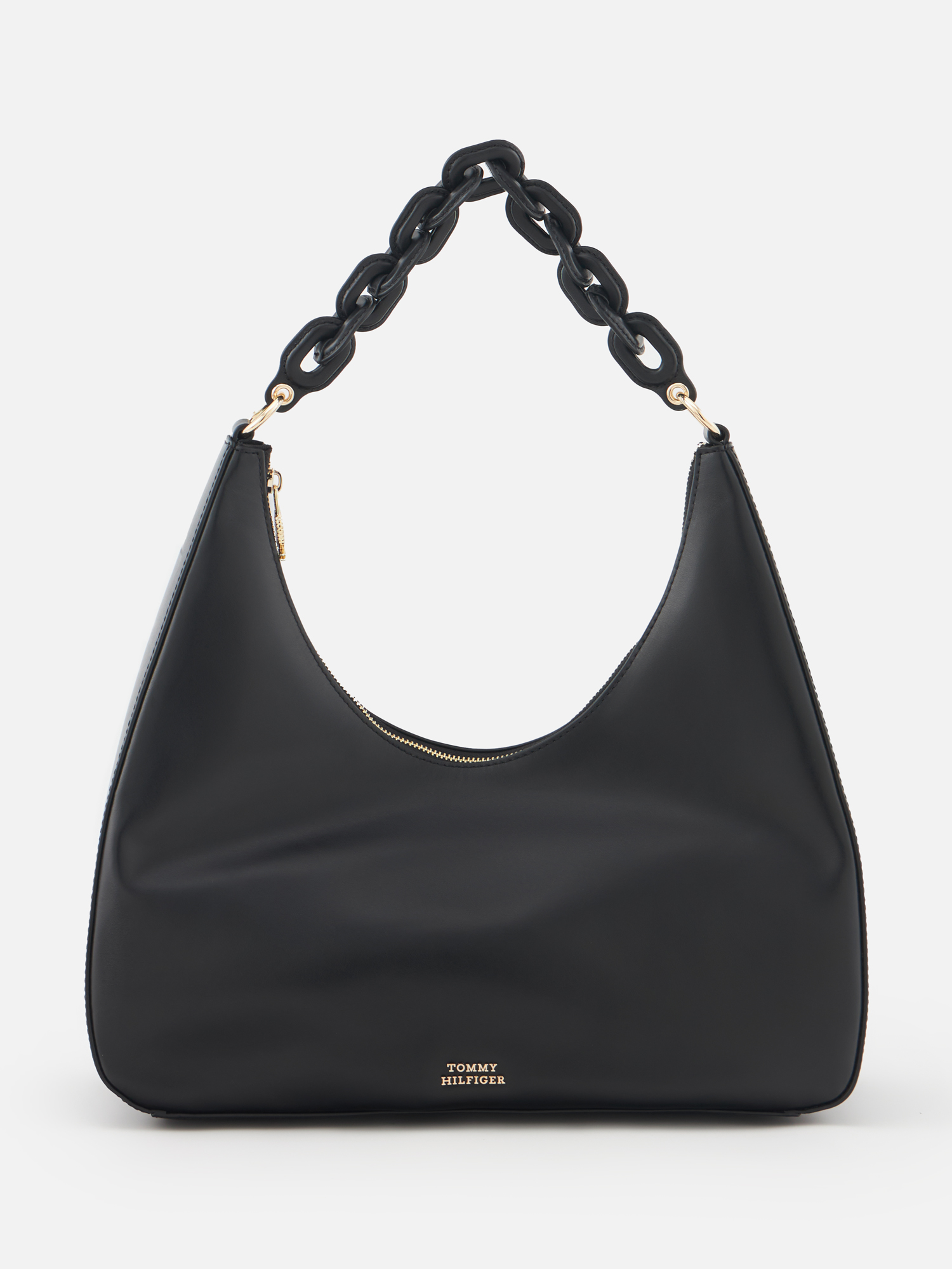 Сумка женская Tommy Hilfiger Leather Hobo черная