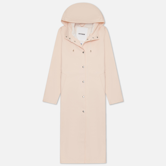 Женская куртка дождевик Stutterheim Mosebacke Long Print розовый, Размер M