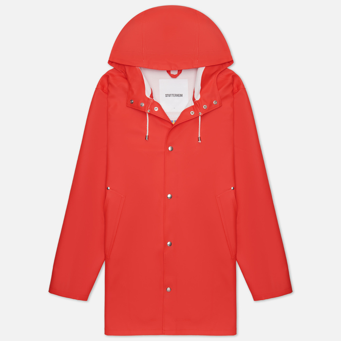 Мужская куртка дождевик Stutterheim Stockholm красный, Размер XS