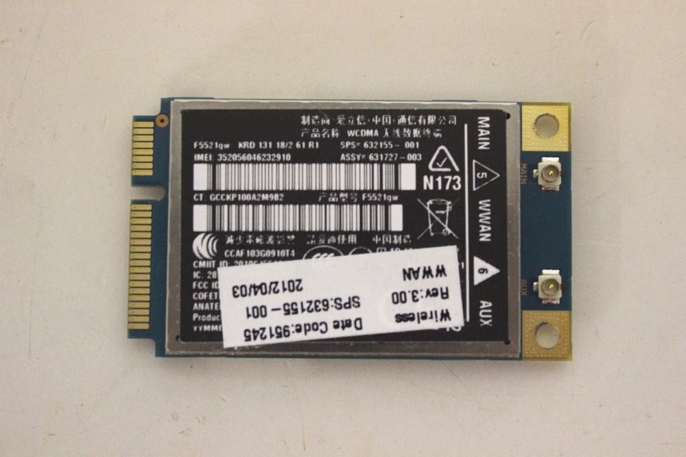 

Приемник Wi-Fi NoBrand для HP 632155-001 8560P