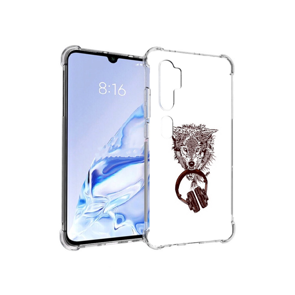 

Чехол MyPads Tocco для Xiaomi Mi Note 10 Pro дикий волк (PT140314.290.325), Прозрачный, Tocco