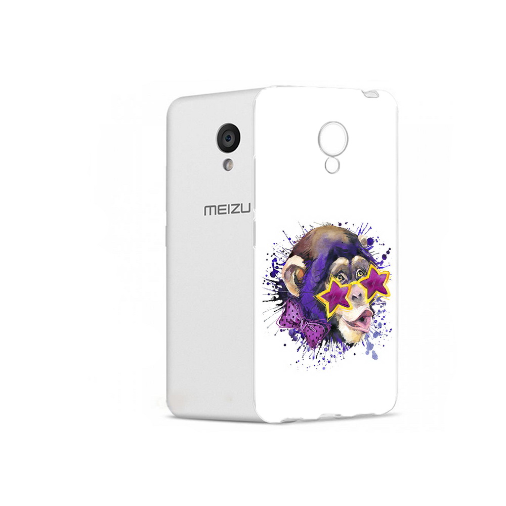 

Чехол MyPads Tocco для Meizu M5 обезьяна в очках (PT62224.82.524), Прозрачный, Tocco