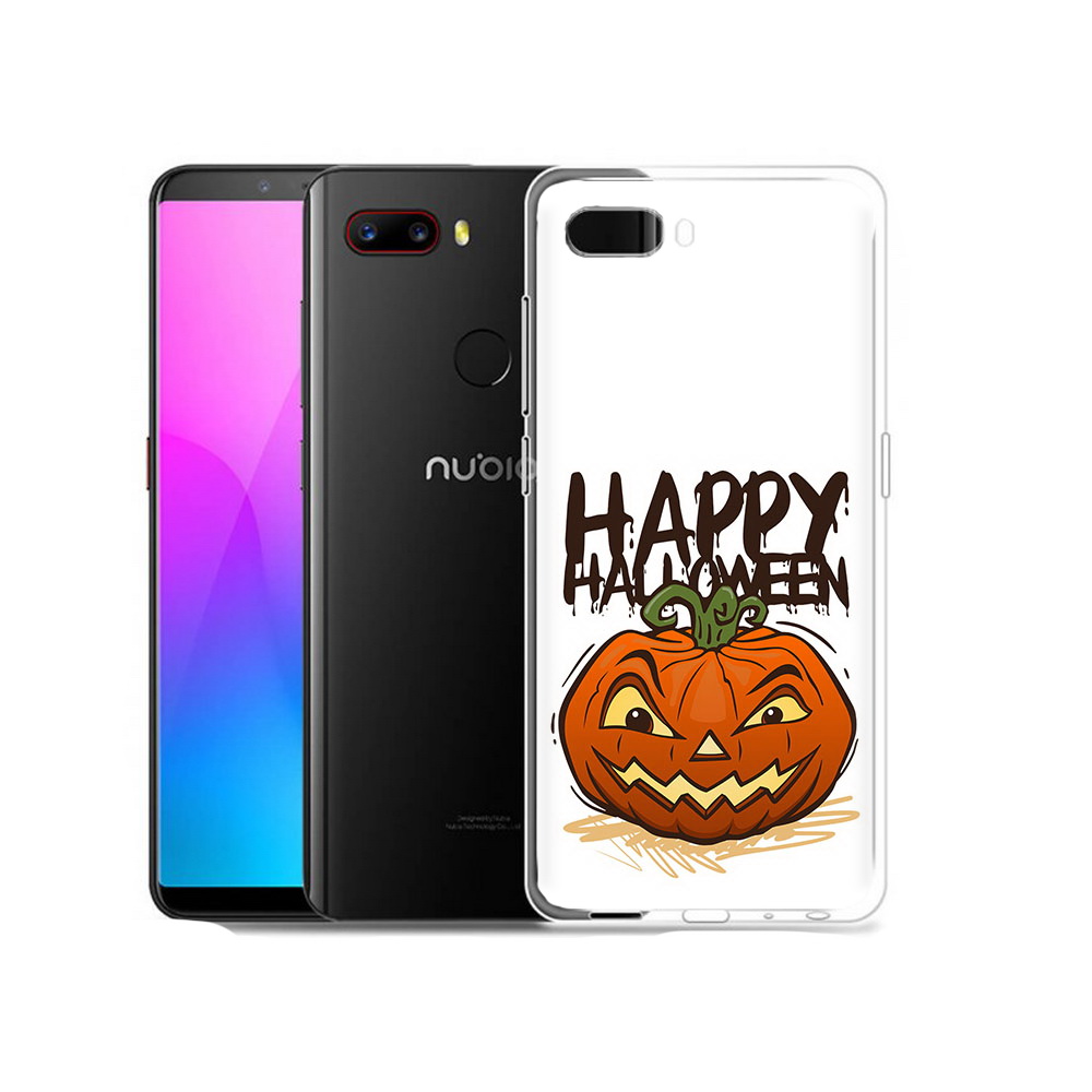 

Чехол MyPads Tocco для ZTE Nubia Z18 Хэллоуин счастливый (PT115657.463.195), Прозрачный, Tocco
