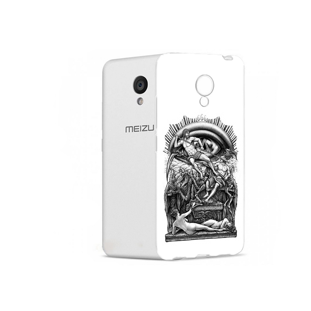 

Чехол MyPads Tocco для Meizu M5 оракул черно белый (PT62224.82.528), Прозрачный, Tocco