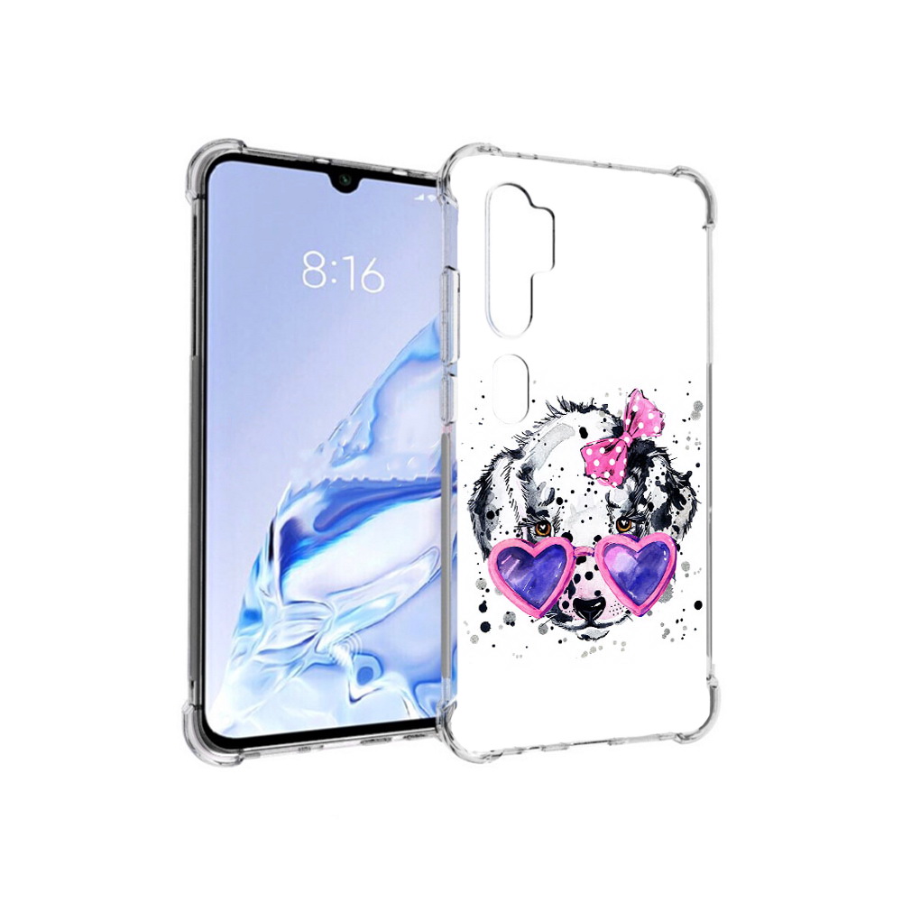 

Чехол MyPads Tocco для Xiaomi Mi Note 10 Pro долматинец в очках (PT140314.290.337), Прозрачный, Tocco