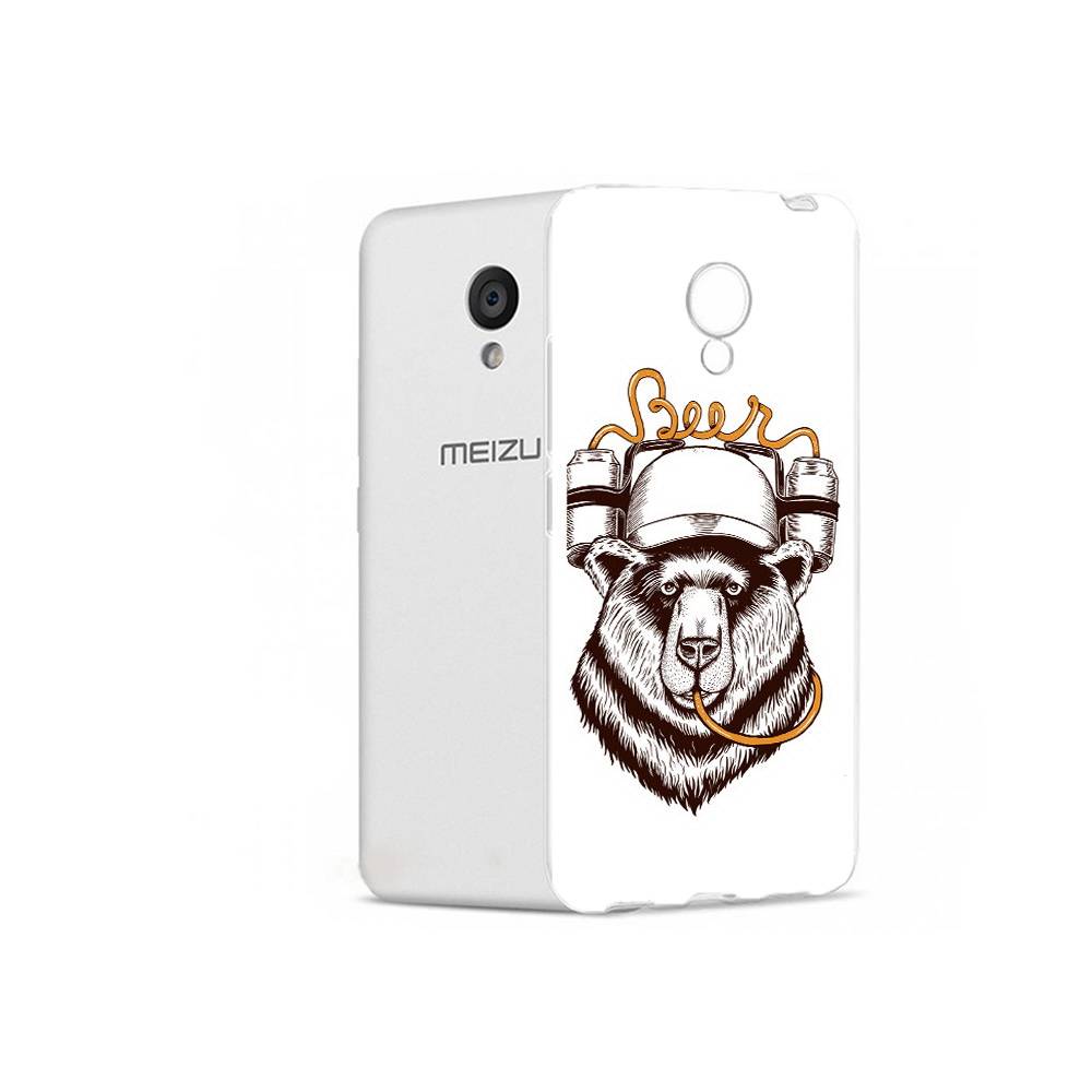 

Чехол MyPads Tocco для Meizu M5 пивной медведь (PT62224.82.538), Прозрачный, Tocco