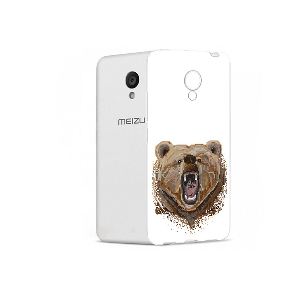 

Чехол MyPads Tocco для Meizu M5 пиксельный медведь (PT62224.82.539), Прозрачный, Tocco