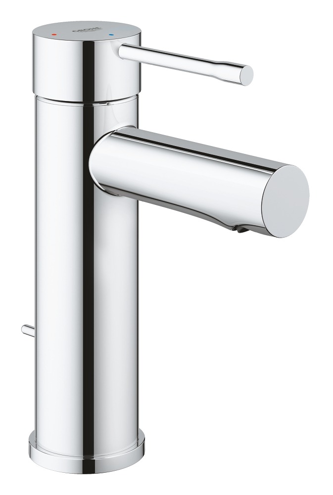 

Смеситель для раковины GROHE Essence с донным клапаном, S-Size, хром (24183001), Серебристый