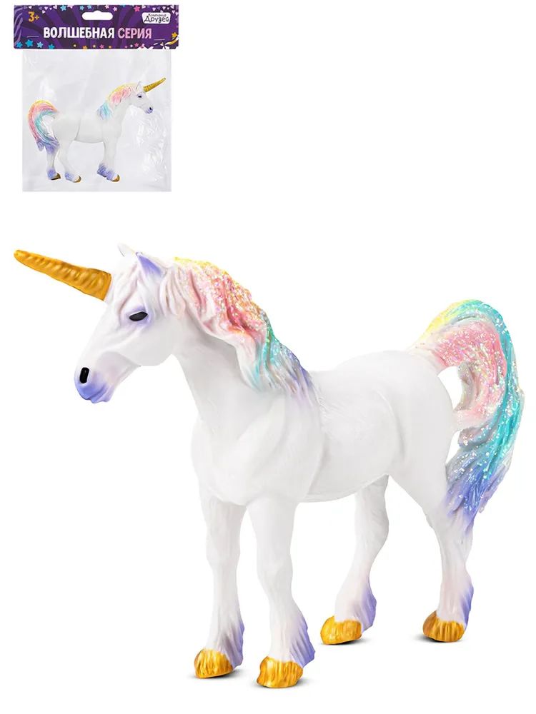 Фигурка Компания друзей Сказочный единорог Животные планеты Земля белый, JB0208823