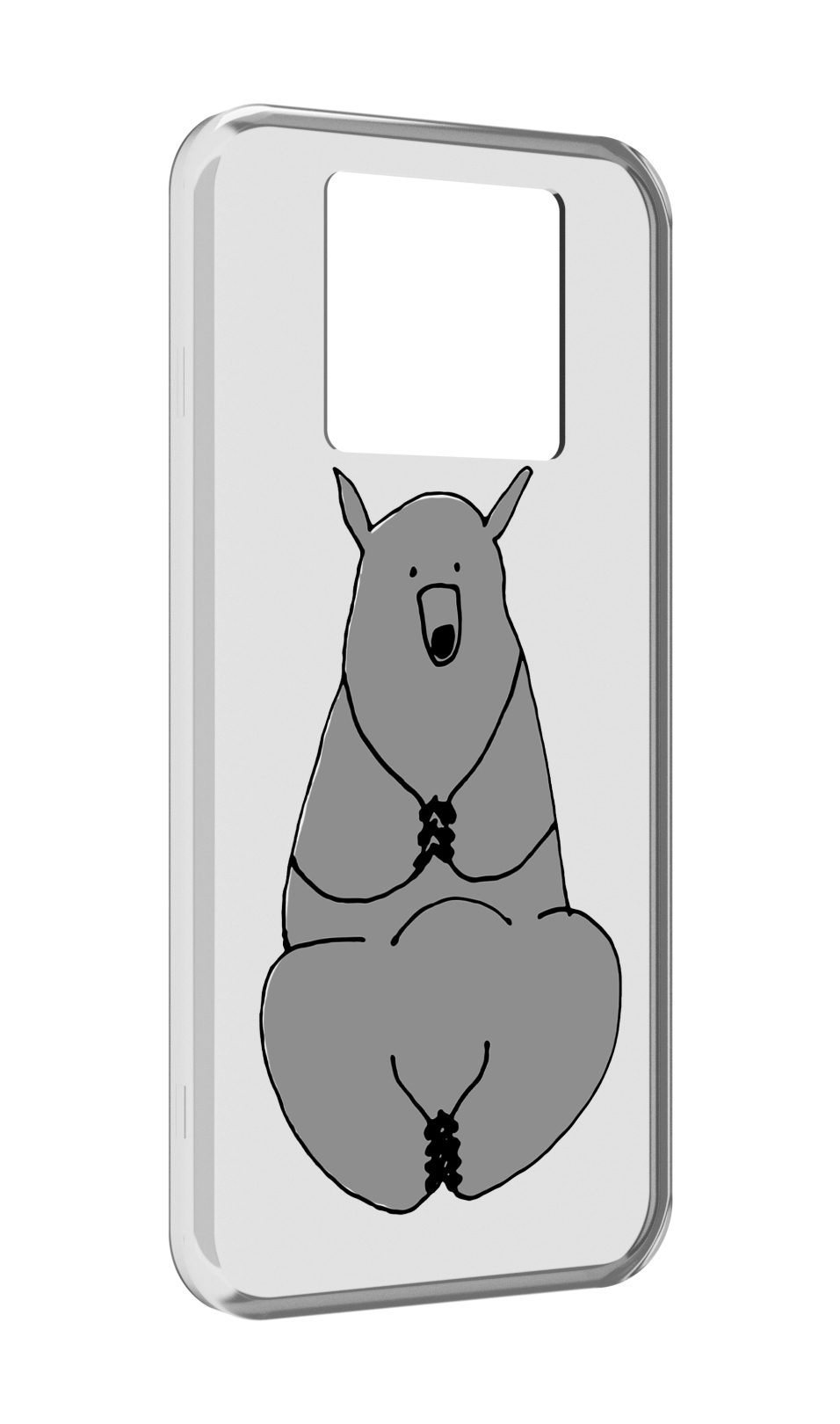 

Чехол MyPads Серый медведь для Black Shark 3 5G / Black Shark 3S, Прозрачный, Tocco