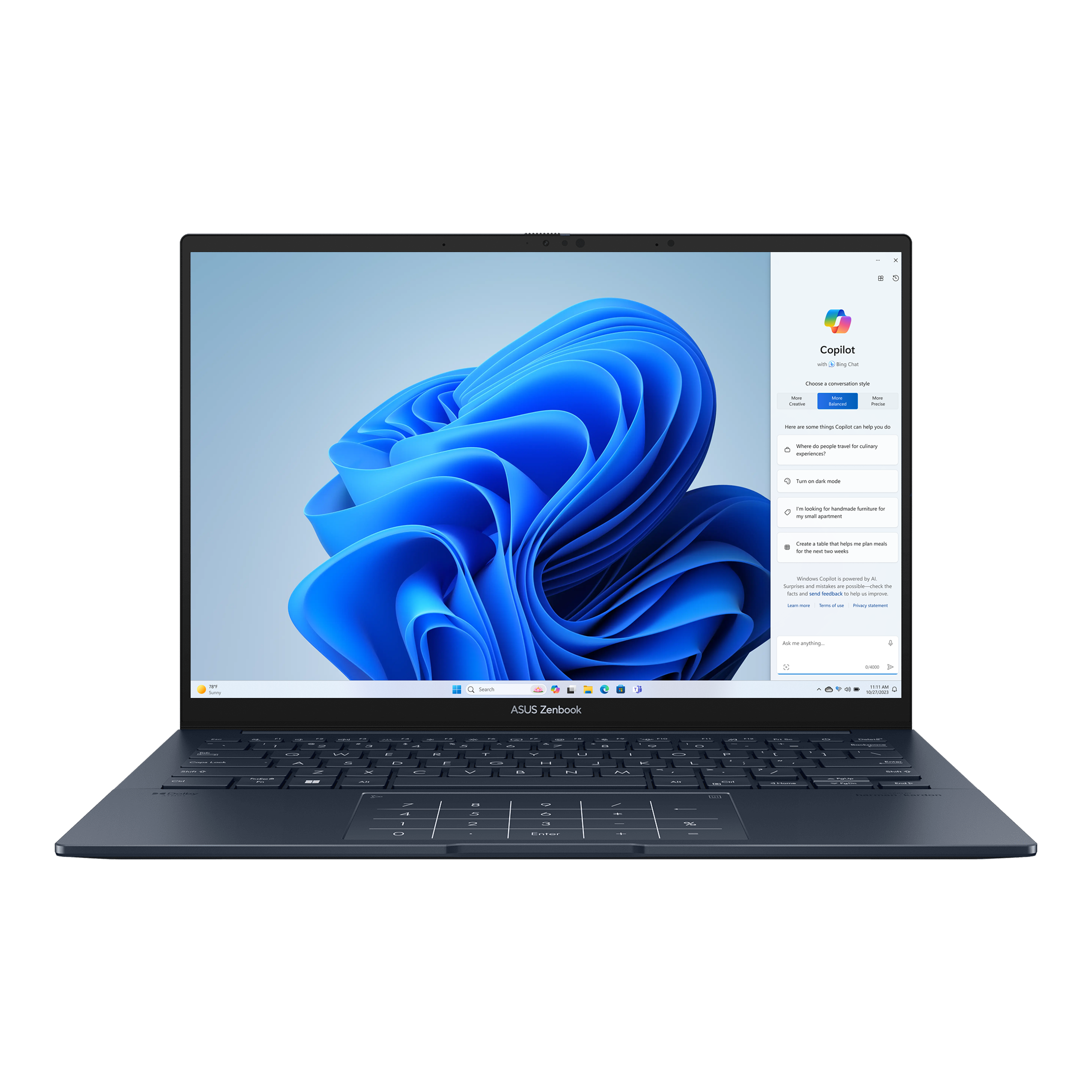 

Ноутбук ASUS ZenBook 14 Ultra UX3405MA155-0ECBXBJX20 Blue, ZenBook 14 Ultra UX3405MA155-0ECBXBJX20