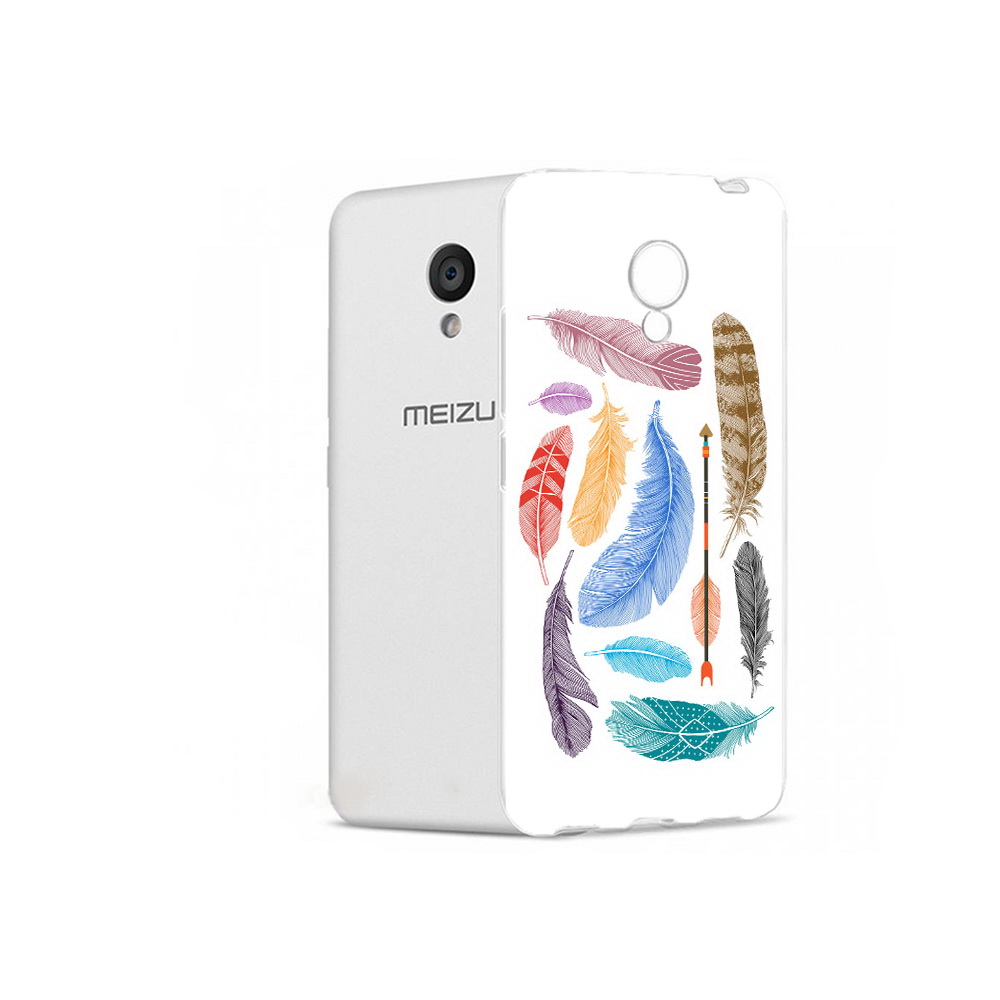 

Чехол MyPads Tocco для Meizu M5 разноцветные перья (PT62224.82.572), Прозрачный, Tocco