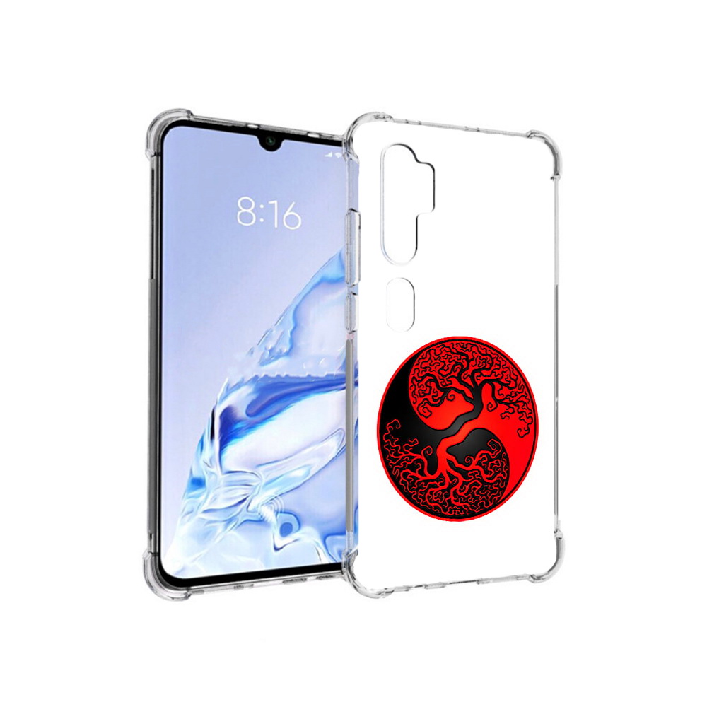

Чехол MyPads Tocco для Xiaomi Mi Note 10 Pro инь янь дерево (PT140314.290.379), Прозрачный, Tocco